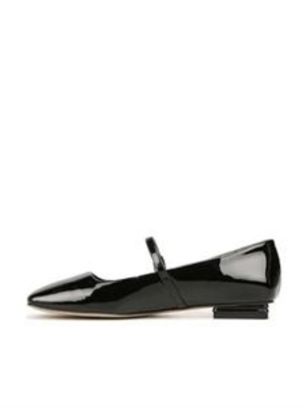 Franco Sarto Black Vegan Patent Leather Mary Jane's Flats Size 8 $125 Retail - Picture 3 of 6